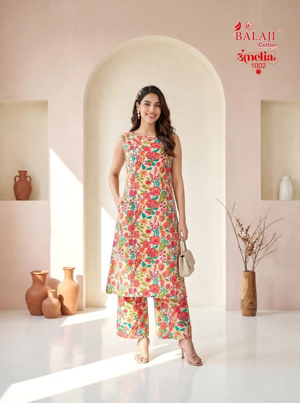 Balaji amelia vol-1 sleeveless coord set clothing wholesalers in india